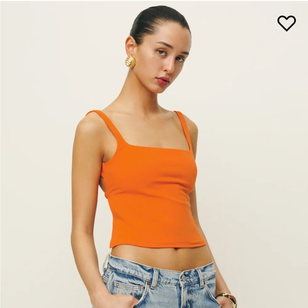 NWT orange reformation top
